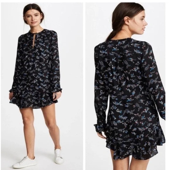 Veronica Beard Floral Print Silk Dress - Picture 2 of 11